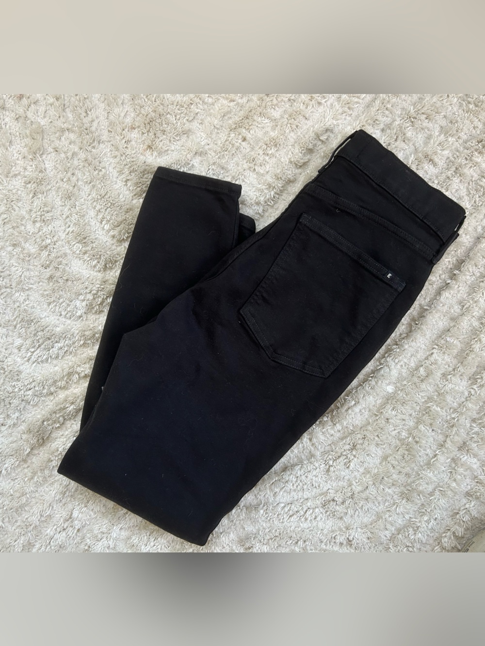 Everlane Way High Rise Black Women's Skinny Jeans Crop